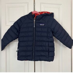 Patagonia Reversible Down Sweater Hoodie - Todalers' 3t blue